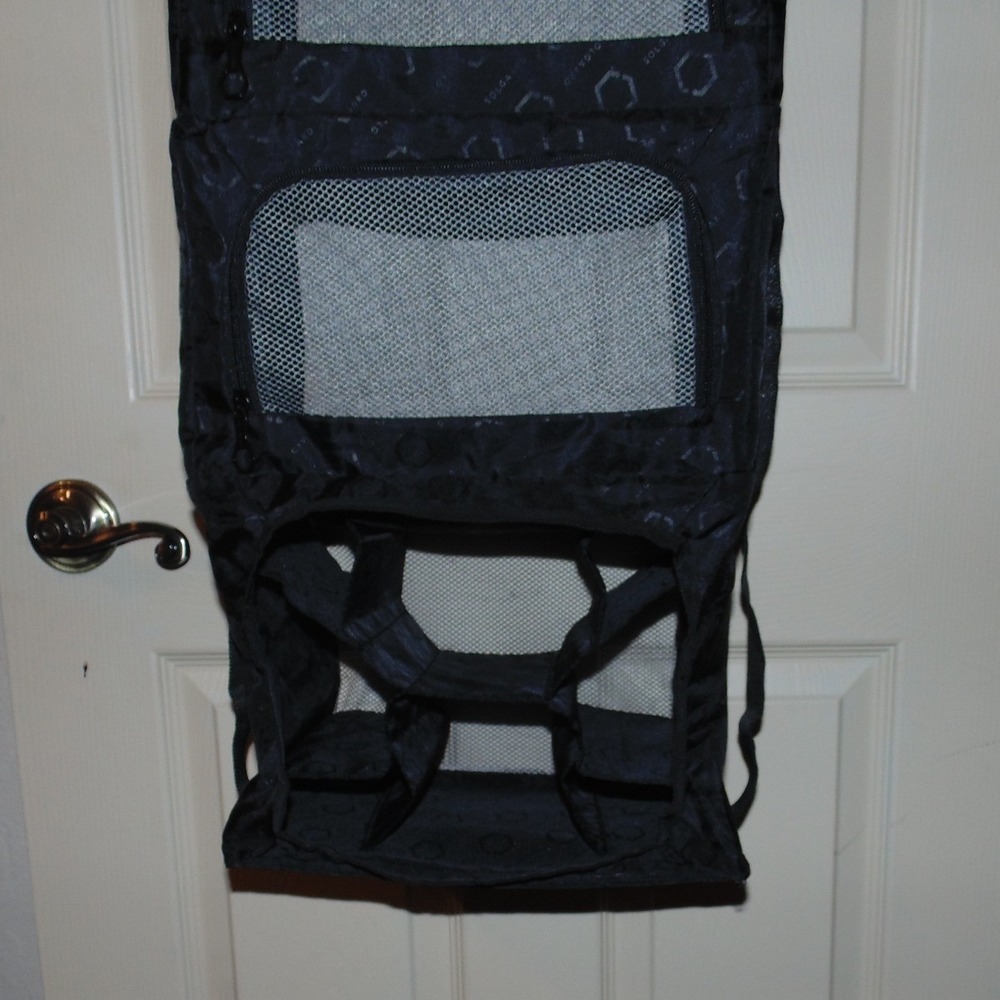 Solgaard Carry-On Closet Travel Organizer Black Hanging Shelves - Picture 4 of 13
